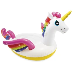 Pluta-saltea gonflabila inot cu manere Intex Unicorn gigant 57291 flexmag.md