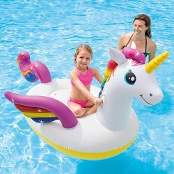 Pluta-saltea gonflabila inot cu manere Intex Unicorn gigant 57291 flexmag.md