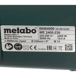 Углошлифовальная машина Metabo WE 2400-230 (606484000) flexmag.md