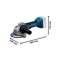 Углошлифовальная машина на аккумуляторе Bosch GWS 18V-8 (B06019N9021) (2 аккумулятора) flexmag.md