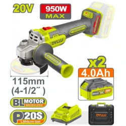 Polizor unghiular pe acumulator Dyllu DTLAP5322 (2 acumulatori) flexmag.md