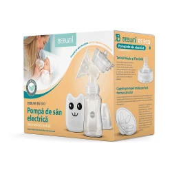 Электрический грудной насос BEBUMI BS Eco Buburuza (розовый) flexmag.md