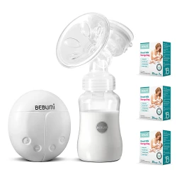 Pompa de san electrica BEBUMI BS Eco Buburuza(white) + 90 pungi flexmag.md