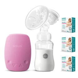 Pompa de san electrica BEBUMI BS Eco(pink) + 90 pungi flexmag.md