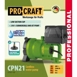 Pompa de suprafata pe acumulator pentru gradina Procraft CPN21 flexmag.md