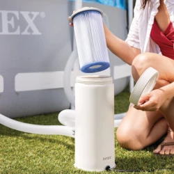 Pompa-filtru cu cartus pentru piscina Intex Krystal Clear C1000 flexmag.md