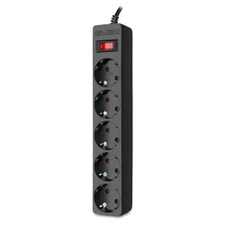 Удлинитель питания SVEN SF-05E, 5 розеток, 3 м, черный flexmag.md