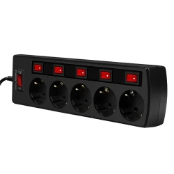 Удлинитель питания SVEN SF-05PL, 5 розеток, 3 м, черный flexmag.md