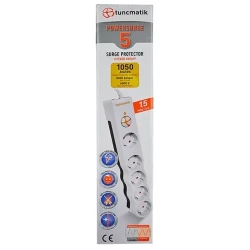 Prelungitor electric Tuncmatik TSK6134, 5 Prize, 1,5m, Alb flexmag.md