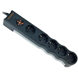 Электрический удлинитель Tuncmatik TSK6136, 5 розеток, 1,5 м, черный flexmag.md
