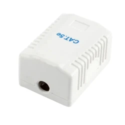 Priza pentru montare pe perete Cablexpert MVS-2S6-01, Alb flexmag.md