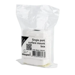 Настенная розетка Cablexpert NCAC-1F5E -01, белая flexmag.md