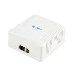 Настенная розетка Cablexpert NCAC-2F5E -01, белая flexmag.md