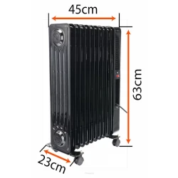 Электрический масляный радиатор Powermat PM-GOL-3000DLW flexmag.md