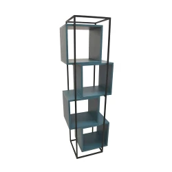 Rafturi pentru birou Deco Cubus Blue flexmag.md