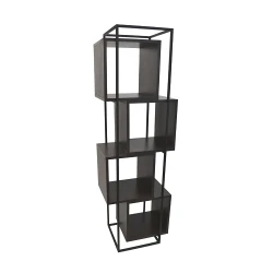 Rafturi pentru birou Deco Cubus Dark brown flexmag.md