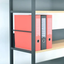 Rafturi pentru birou Deco Urban 90 cu bare flexmag.md