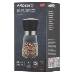 Rasnita de sare si piper Ardesto AR2101BL Gemini Negru flexmag.md