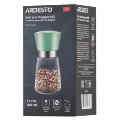 Rasnita de sare si piper Ardesto AR2101GR Gemini Verde flexmag.md