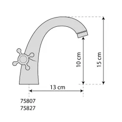 Смеситель для раковины Fala 75807 flexmag.md