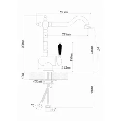 Robinet pentru lavoar Florentina VOR56995 flexmag.md