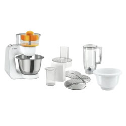 Кухонный робот Bosch MUM58243, Белый - Серебристый flexmag.md