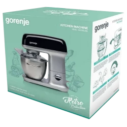 Кухонный робот Gorenje Retro Collection MMC1000RLBK, Черный flexmag.md