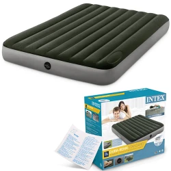 Матрас надувной со встроенным ножным насосом Intex Velour Downy 64763 flexmag.md