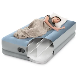 Матрас надувной со встроенным насосом Intex Velour Mid-Rise Comfort 64157 flexmag.md