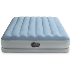 Матрас надувной со встроенным насосом Intex Velour Mid-Rise Comfort 64159 flexmag.md