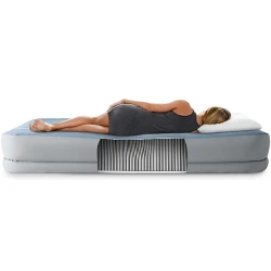 Матрас надувной со встроенным насосом Intex Velour Mid-Rise Comfort 64159 flexmag.md