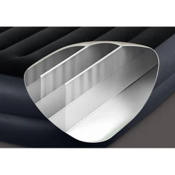 Матрас надувной с подголовником и встроенным насосом Intex Velour Pillow 64124 flexmag.md