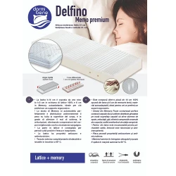 Saltea ortopedica Dormi Bene Delfino Memo Premium 200x165x21 flexmag.md