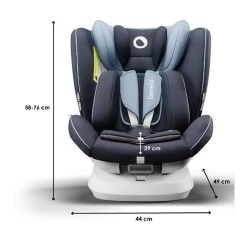Scaun auto Lionelo Bastiaan One Blue Navy flexmag.md