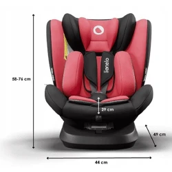 Scaun auto Lionelo Bastiaan One Red Chili flexmag.md
