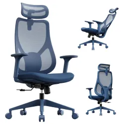 Scaun de birou SENSE7 Moyo Textil Albastru flexmag.md