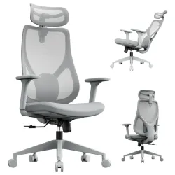 Scaun de birou SENSE7 Moyo Textil Gri flexmag.md