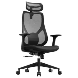 Scaun de birou SENSE7 Moyo Textil Negru flexmag.md