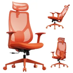 Scaun de birou SENSE7 Moyo Textil Portocaliu flexmag.md