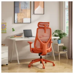 Scaun de birou SENSE7 Moyo Textil Portocaliu flexmag.md