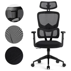 Scaun de birou SENSE7 Veno Textil Negru flexmag.md