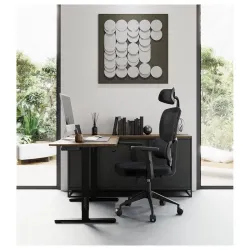 Scaun de birou SENSE7 Veno Textil Negru flexmag.md