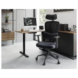 Scaun de birou SENSE7 Veno Textil Negru flexmag.md