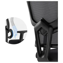 Scaun de birou SENSE7 Veno Textil Negru flexmag.md