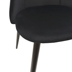 Scaun Deco ARI Black+Black Legs flexmag.md