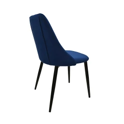 Scaun Deco ARI Dark Blue+Black Legs flexmag.md