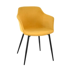 Scaun Deco ASTER Yellow SL-7047QB+Black Legs flexmag.md