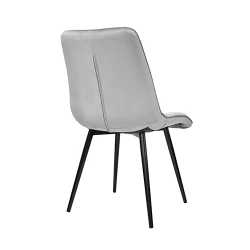 Scaun Deco Capella Catifea Grey HLR20+Black Legs flexmag.md