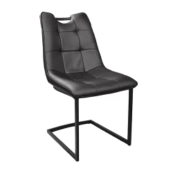 Стул Deco Comfort CF, черный полиуретан+черные ножки flexmag.md
