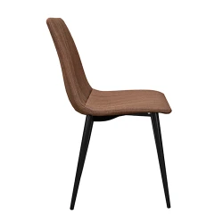 Scaun Deco DC-90P Denim Brown+Black Legs flexmag.md